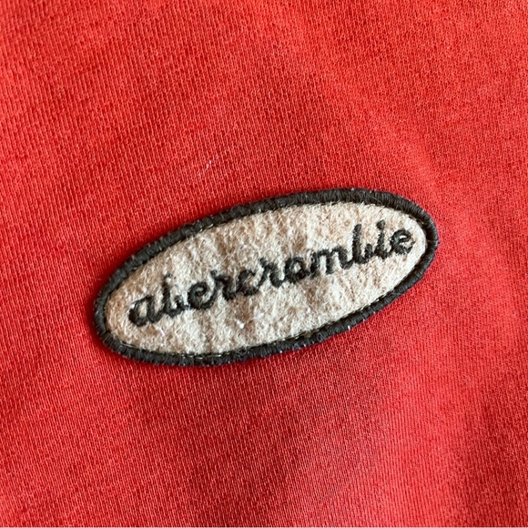 Abercrombie & Fitch Mens Y2K Pullover Crewneck Sweatshirt Retro Logo Sz Large - Picture 5 of 13